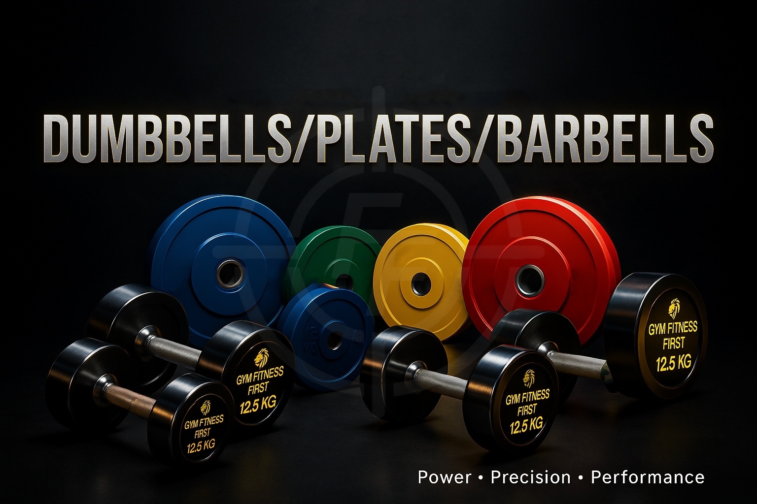 DUMBELLS/ PLATES/ BARBELLS